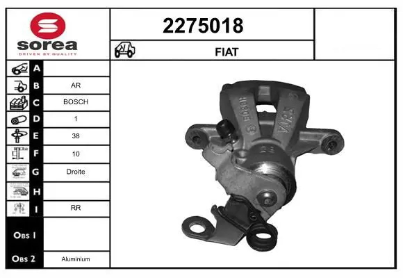 Handler.Part Brake caliper EAI 2275018 1