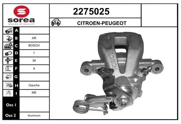 Handler.Part Brake caliper EAI 2275025 1