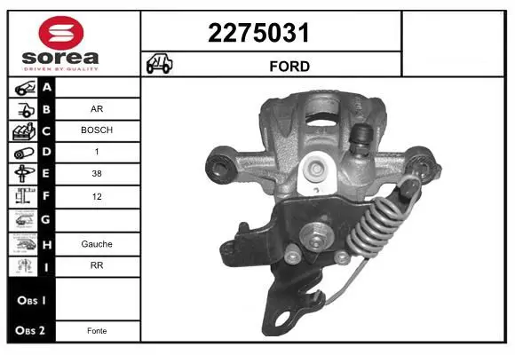 Handler.Part Brake caliper EAI 2275031 1