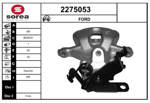 Handler.Part Brake caliper EAI 2275053 1