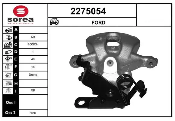 Handler.Part Brake caliper EAI 2275054 1