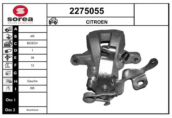 Handler.Part Brake caliper EAI 2275055 1