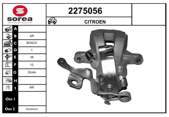 Handler.Part Brake caliper EAI 2275056 1