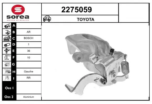 Handler.Part Brake caliper EAI 2275059 1