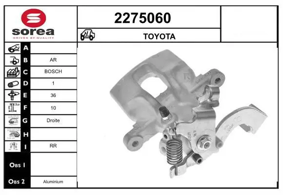 Handler.Part Brake caliper EAI 2275060 1