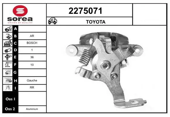 Handler.Part Brake caliper EAI 2275071 1