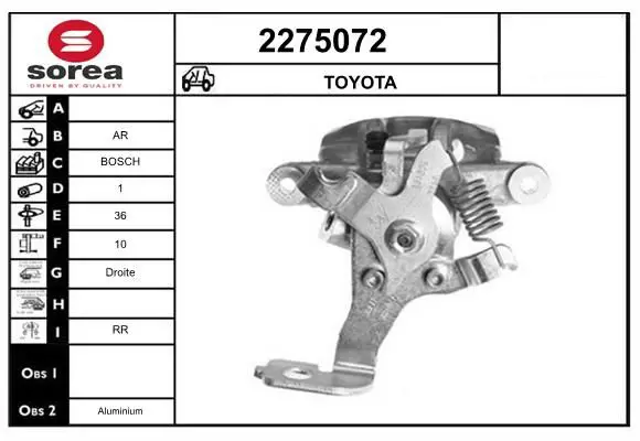 Handler.Part Brake caliper EAI 2275072 1