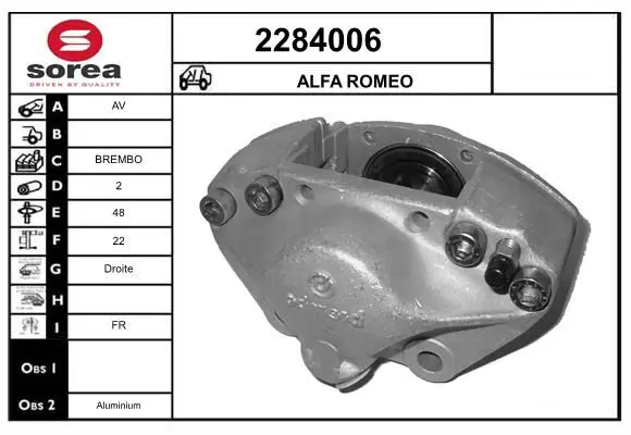 Handler.Part Brake caliper EAI 2284006 1