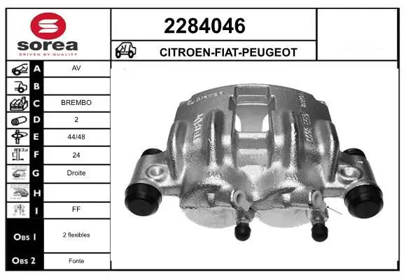 Handler.Part Brake caliper EAI 2284046 1