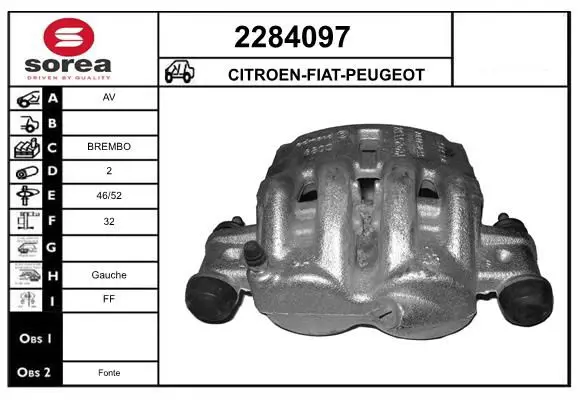 Handler.Part Brake caliper EAI 2284097 1