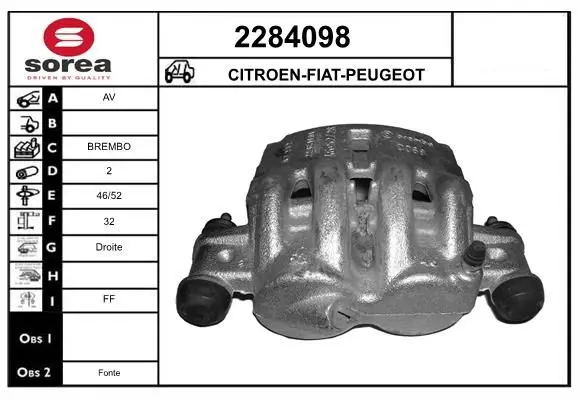 Handler.Part Brake caliper EAI 2284098 1