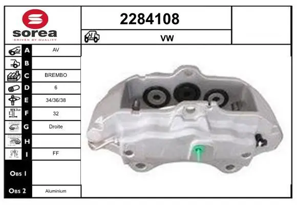 Handler.Part Brake caliper EAI 2284108 1