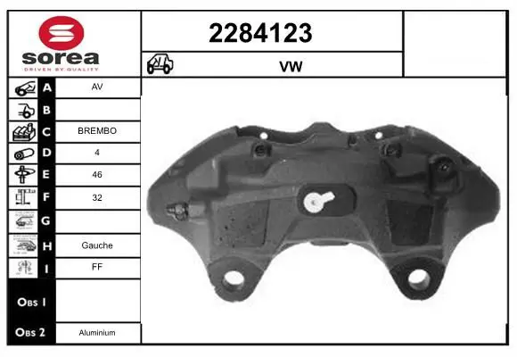 Handler.Part Brake caliper EAI 2284123 1