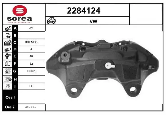 Handler.Part Brake caliper EAI 2284124 1