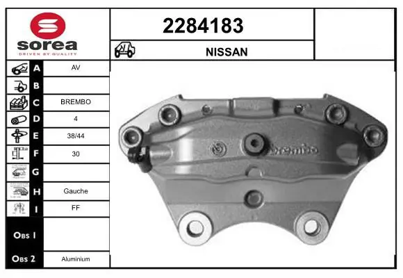 Handler.Part Brake caliper EAI 2284183 1