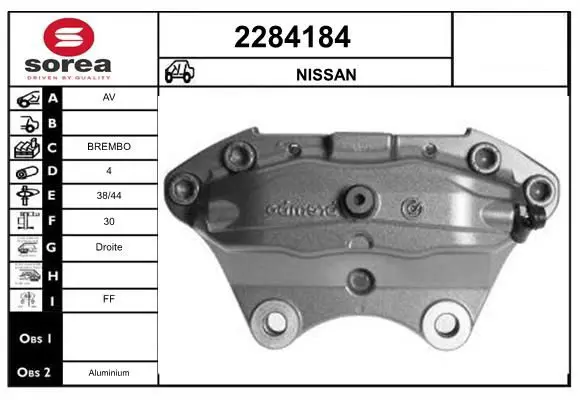 Handler.Part Brake caliper EAI 2284184 1