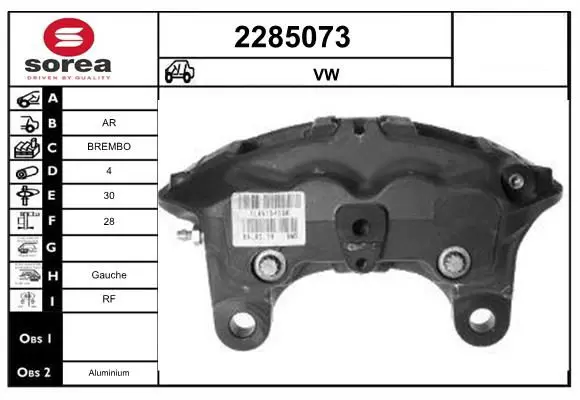 Handler.Part Brake caliper EAI 2285073 1