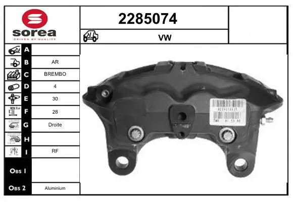 Handler.Part Brake caliper EAI 2285074 1