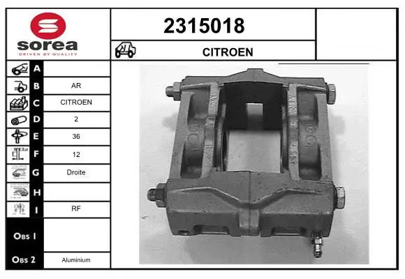 Handler.Part Brake caliper EAI 2315018 1