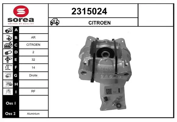 Handler.Part Brake caliper EAI 2315024 1