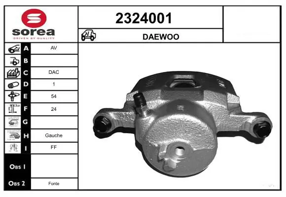 Handler.Part Brake caliper EAI 2324001 1