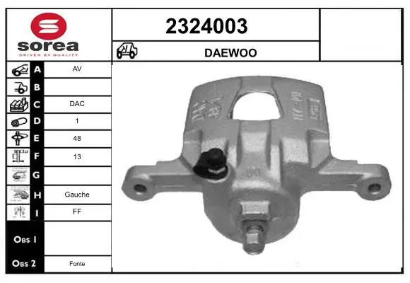 Handler.Part Brake caliper EAI 2324003 1