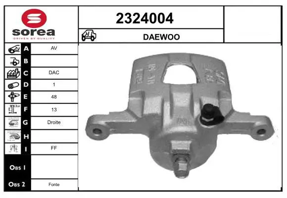 Handler.Part Brake caliper EAI 2324004 1