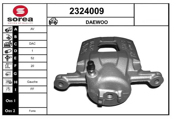 Handler.Part Brake caliper EAI 2324009 1