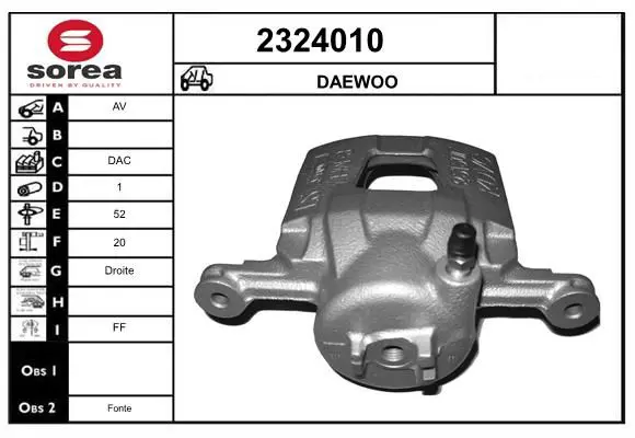 Handler.Part Brake caliper EAI 2324010 1