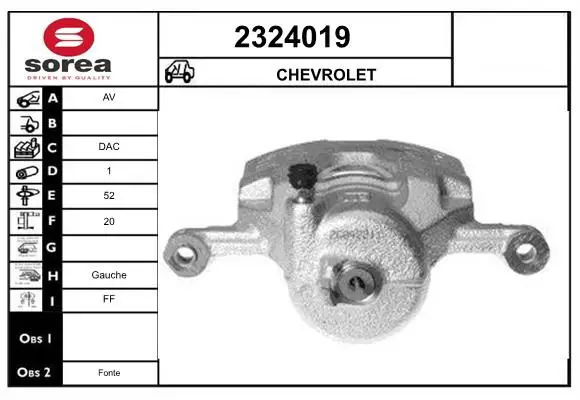 Handler.Part Brake caliper EAI 2324019 1