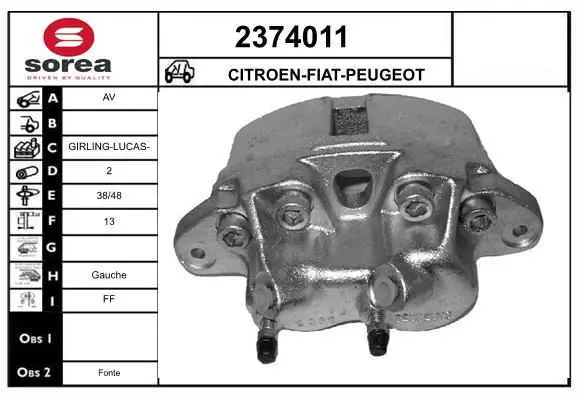 Handler.Part Brake caliper EAI 2374011 1