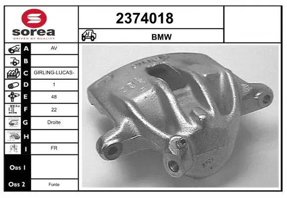 Handler.Part Brake caliper EAI 2374018 1