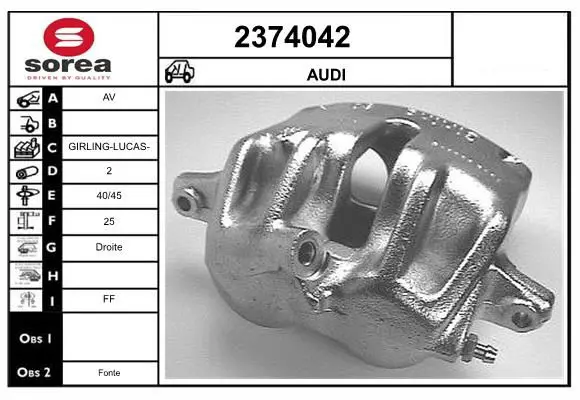 Handler.Part Brake caliper EAI 2374042 1