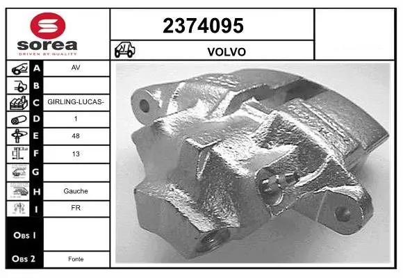 Handler.Part Brake caliper EAI 2374095 1