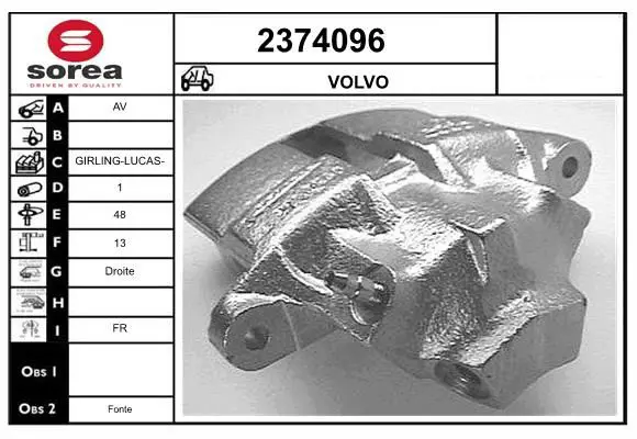 Handler.Part Brake caliper EAI 2374096 1