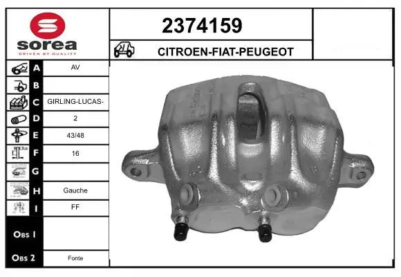 Handler.Part Brake caliper EAI 2374159 1