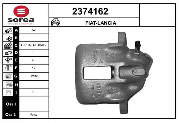 Handler.Part Brake caliper EAI 2374162 1