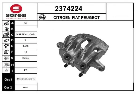 Handler.Part Brake caliper EAI 2374224 1