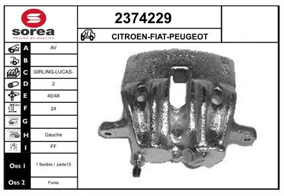 Handler.Part Brake caliper EAI 2374229 1