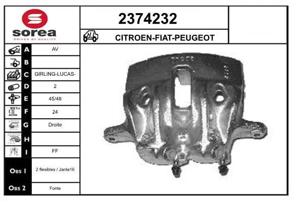 Handler.Part Brake caliper EAI 2374232 1