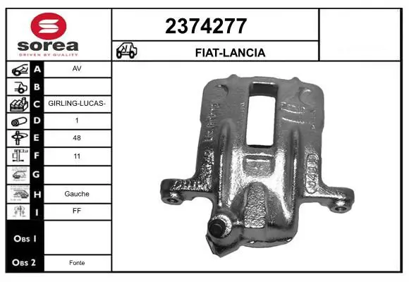 Handler.Part Brake caliper EAI 2374277 1