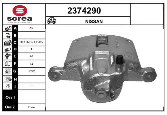 Handler.Part Brake caliper EAI 2374290 1