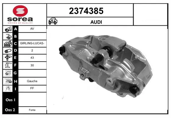 Handler.Part Brake caliper EAI 2374385 1