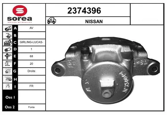 Handler.Part Brake caliper EAI 2374396 1