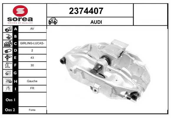 Handler.Part Brake caliper EAI 2374407 1