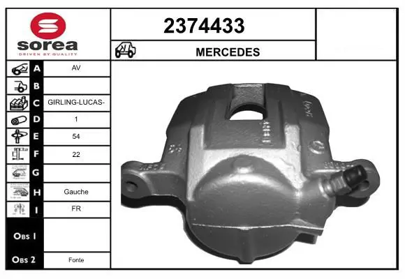 Handler.Part Brake caliper EAI 2374433 1