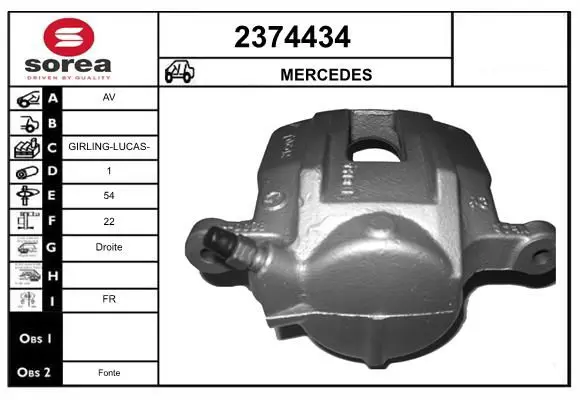 Handler.Part Brake caliper EAI 2374434 1