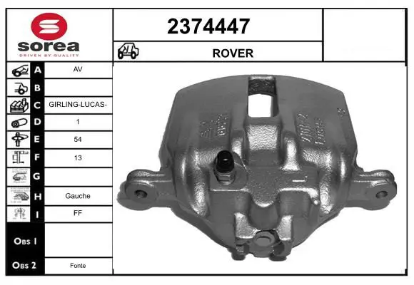 Handler.Part Brake caliper EAI 2374447 1