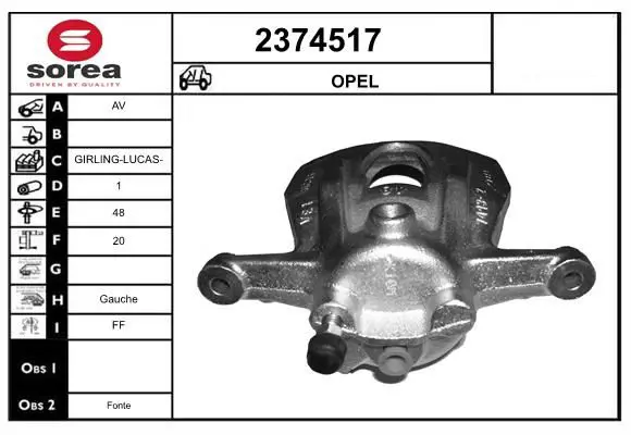 Handler.Part Brake caliper EAI 2374517 1