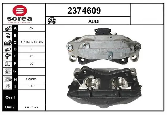 Handler.Part Brake caliper EAI 2374609 1